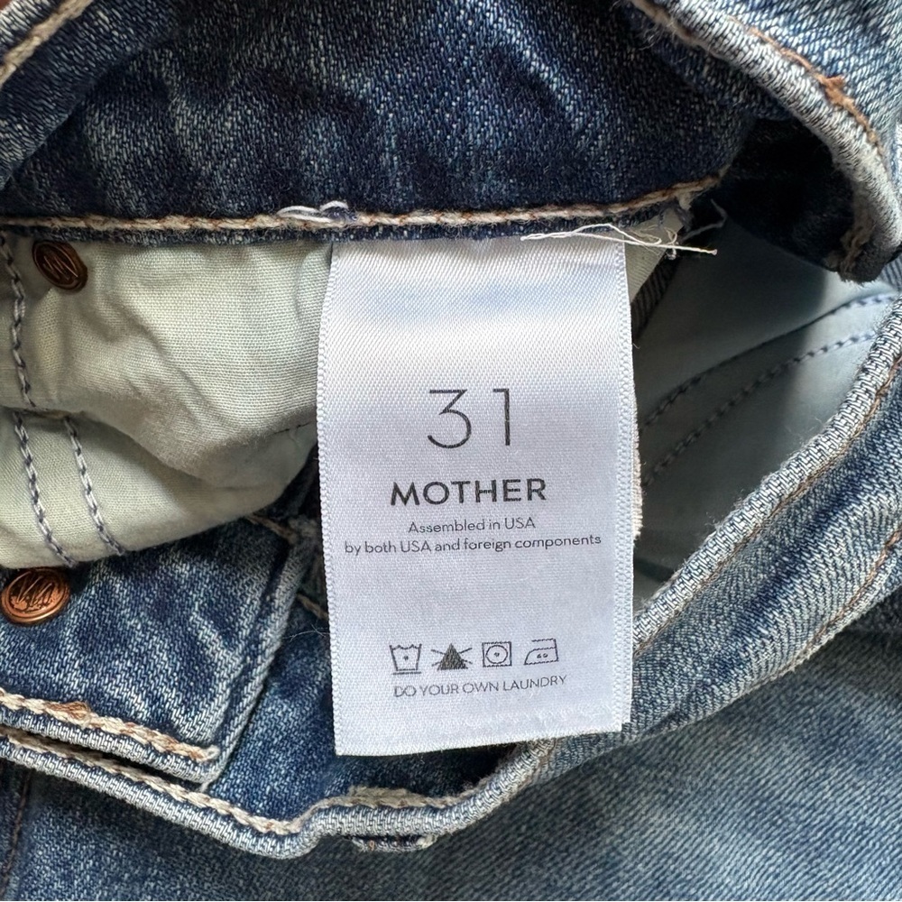 Mother High Waisted Rider Skimp Jeans Size 31 - Picture 7 of 11
